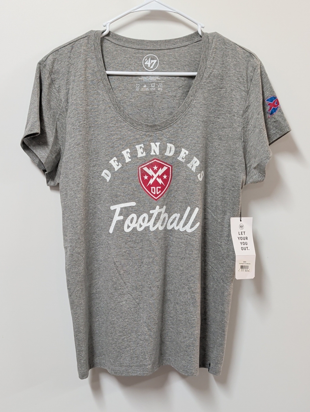 '47 Brand Washington DC Defenders Football Graphic T-Shirt Size XL
